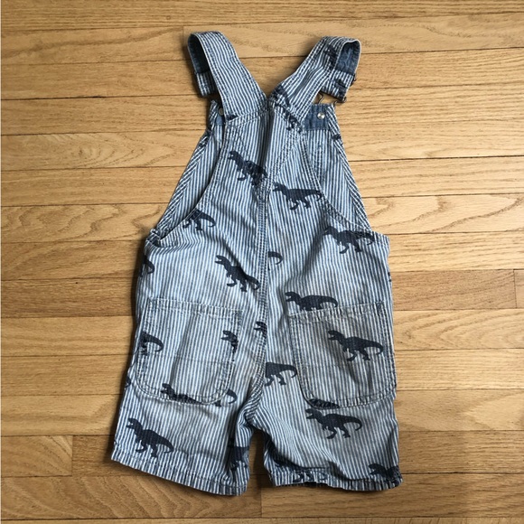 Baby Gap Dino short overalls 2T - Picture 2 of 4